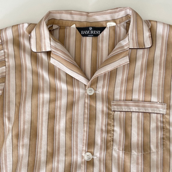 SOLD ON DEPOP Vintage Cotton Striped PJ Set - Picture 4 of 8